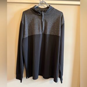 Men’s FootJoy Quarter Zip - Black - XXL - Arm Logo